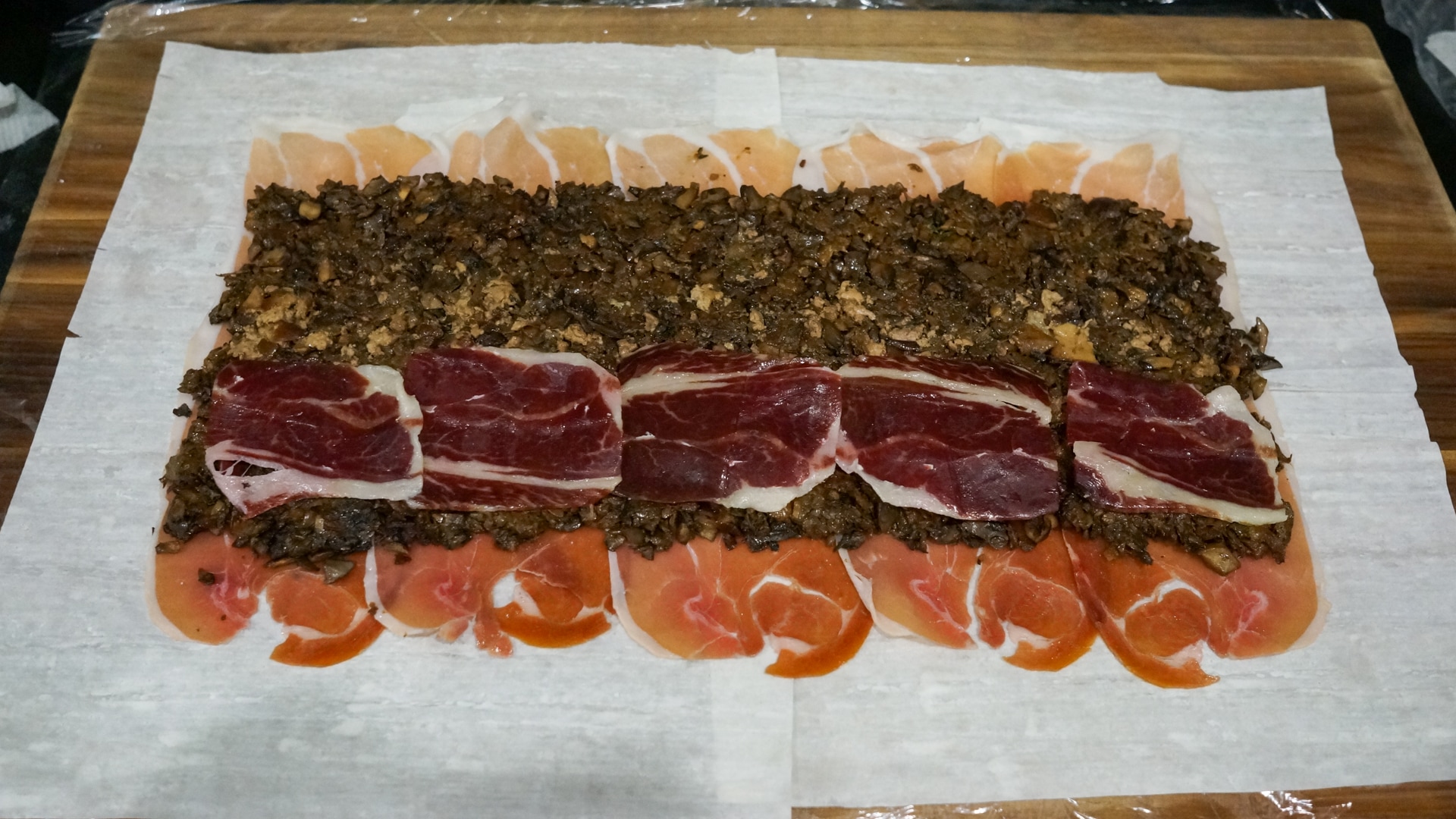 Adding Foie Gras and Ibérico ham