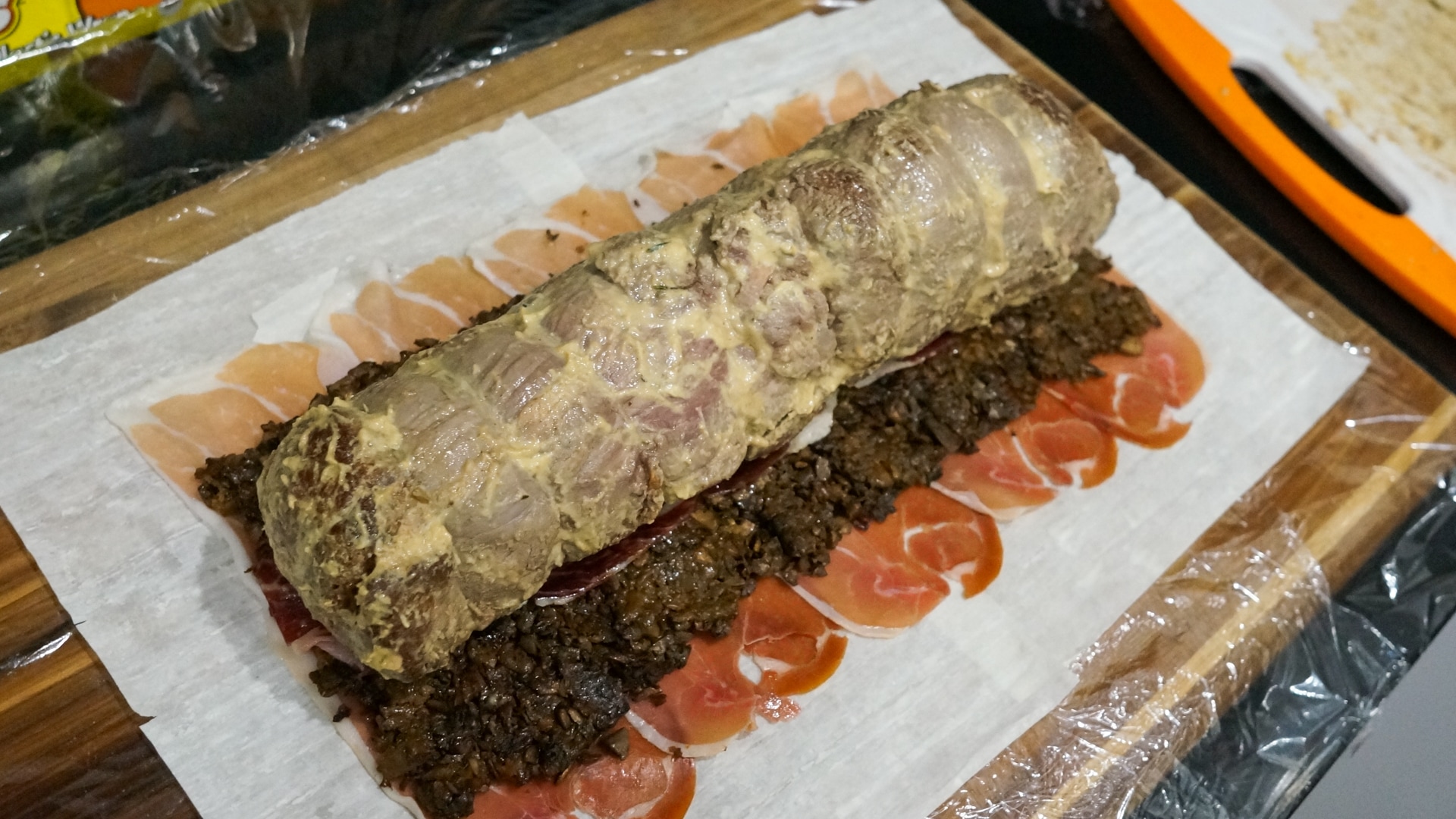 Laying Tenderloin on top