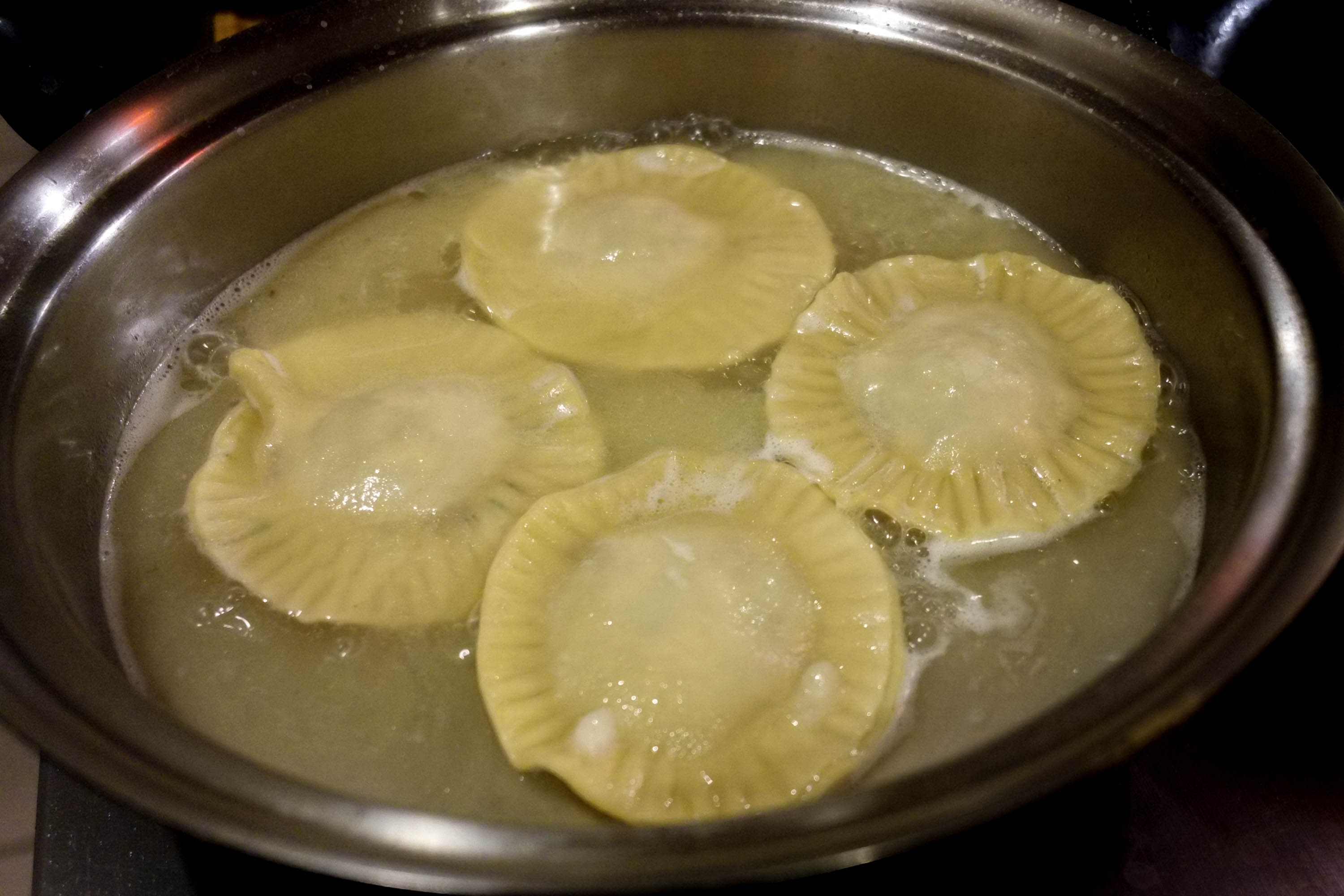 Ravioli Cooking