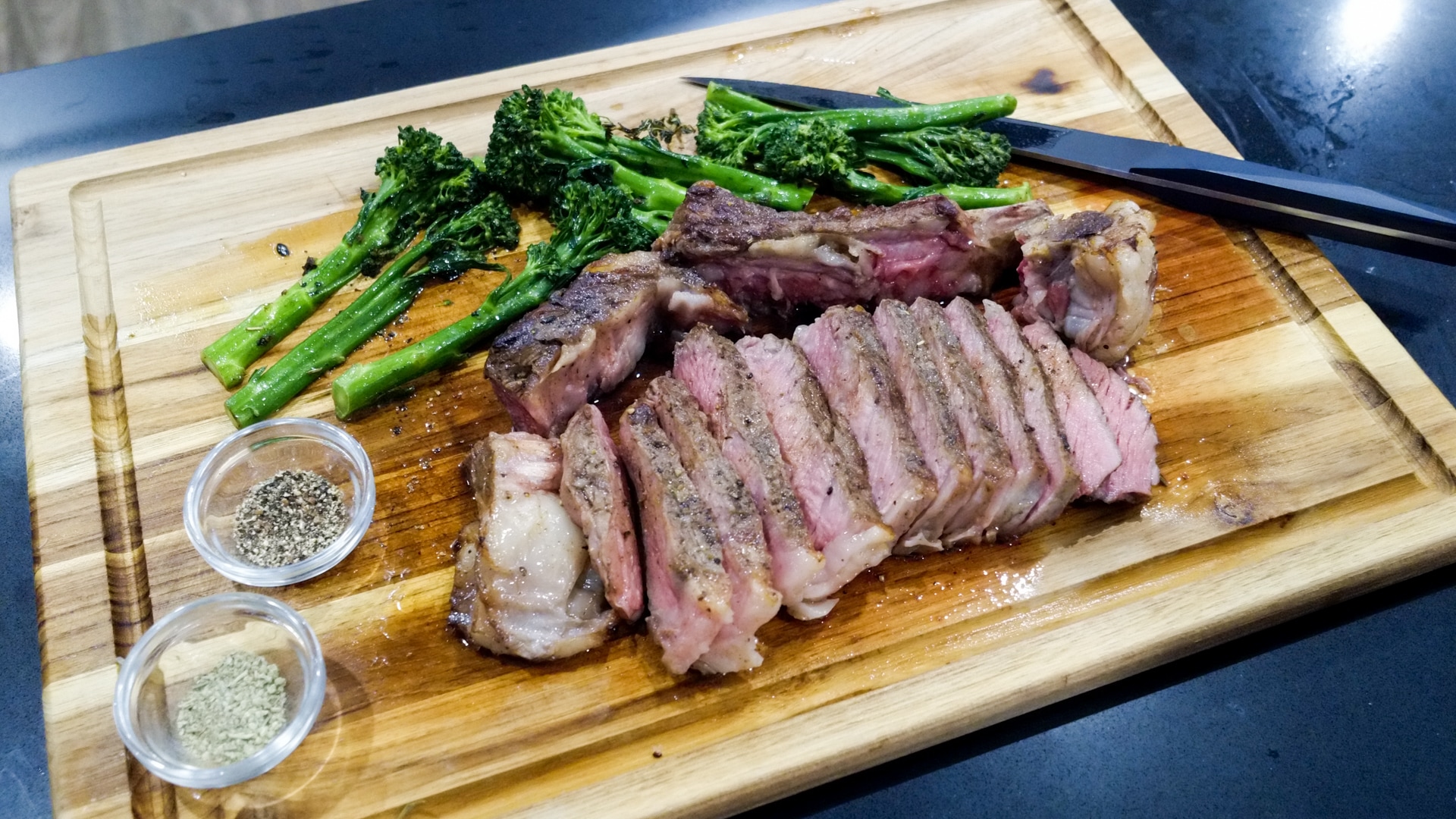 Plated Sous Vide Rib Chop