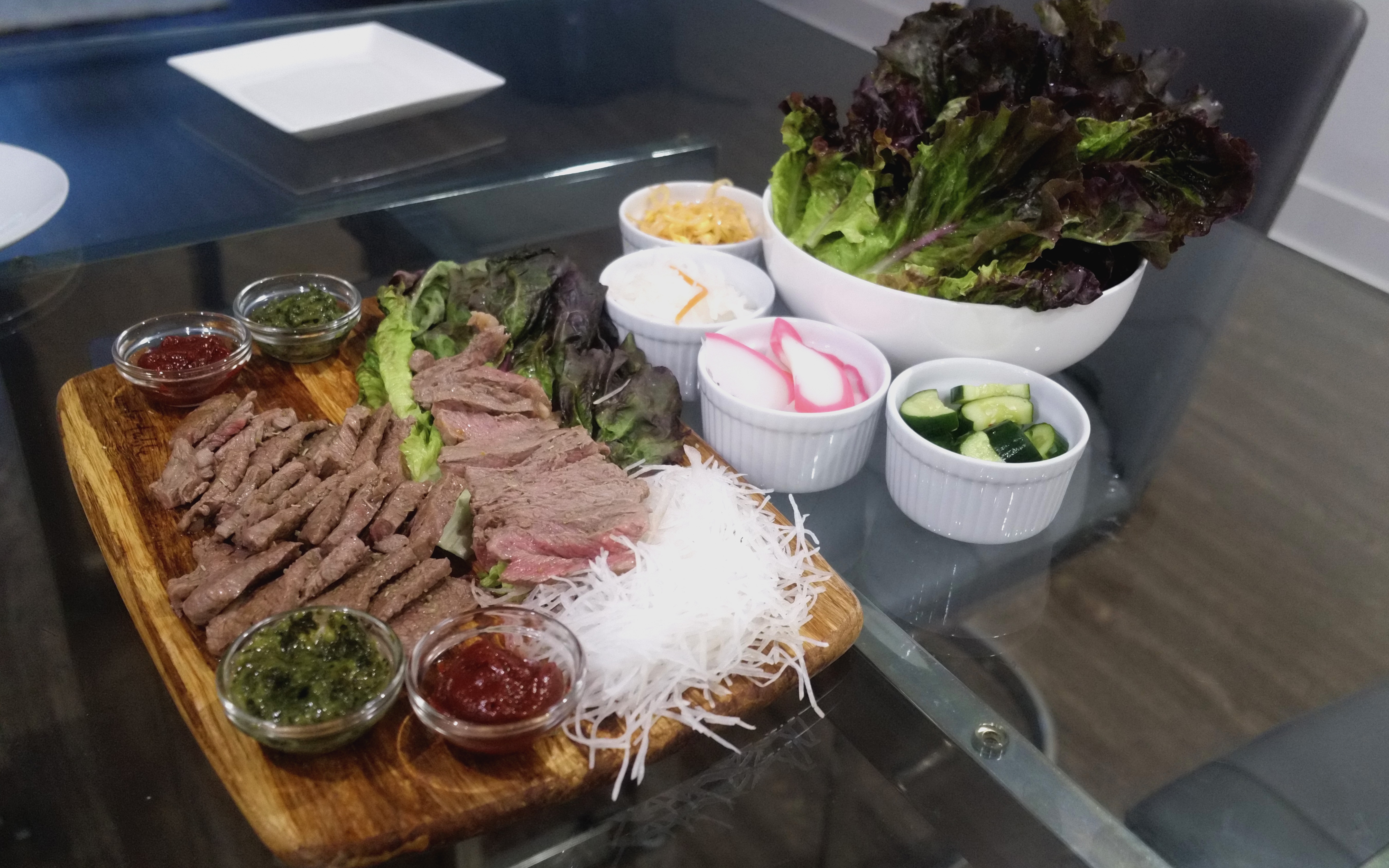 Short rib wrap spread