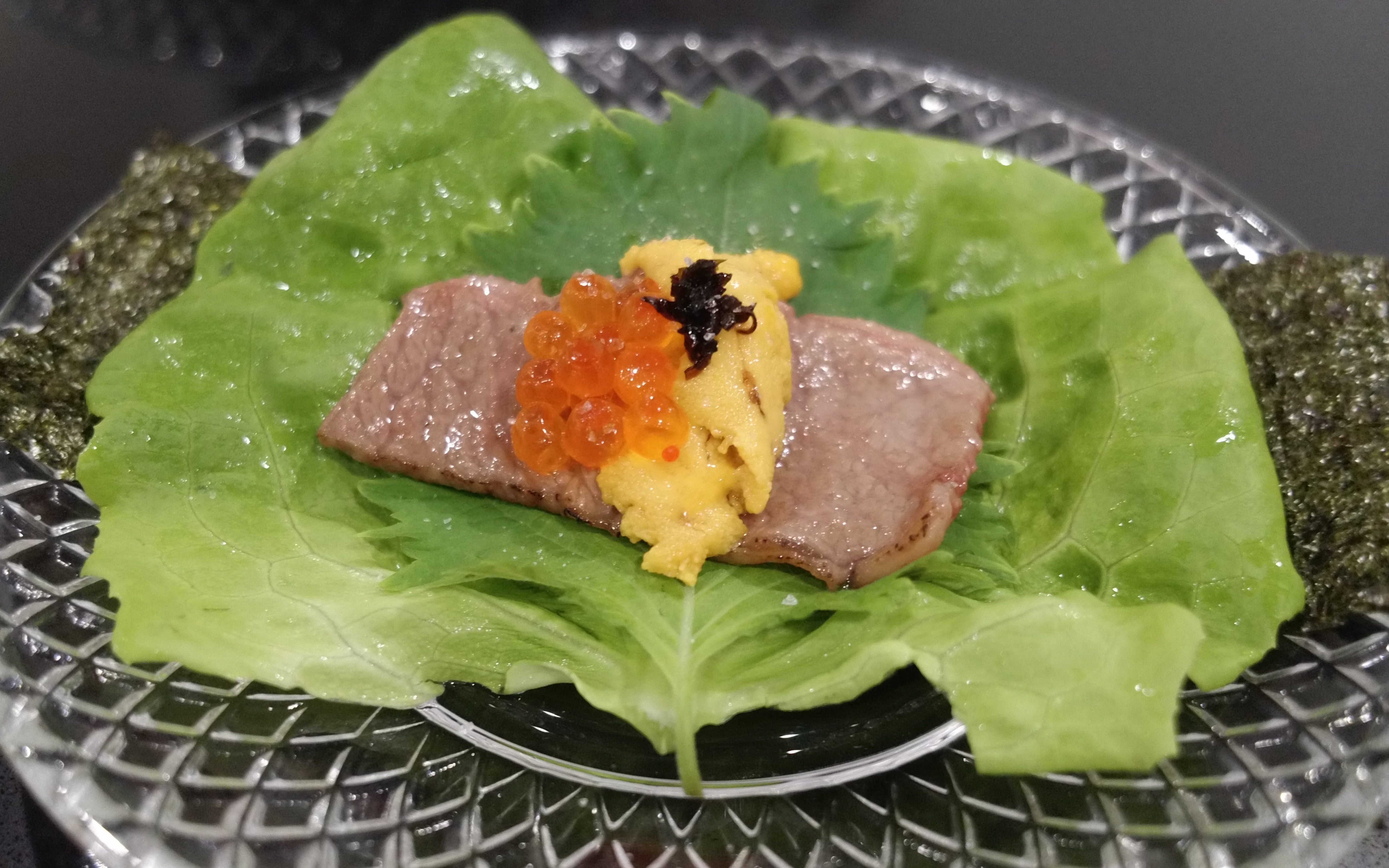 Plated wrap with ingredients